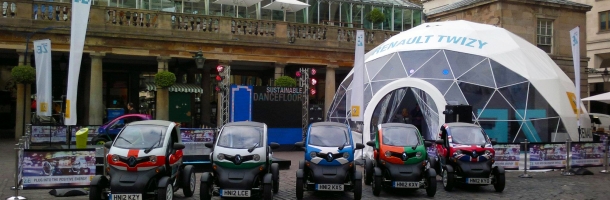 Event domes for Renault at Covent Garden