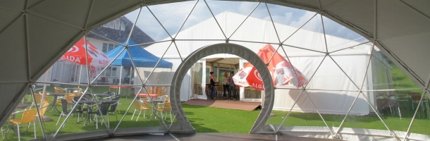Innowacyjny namiot Freedomes na finale World Golfers Championship - Binowo Park 