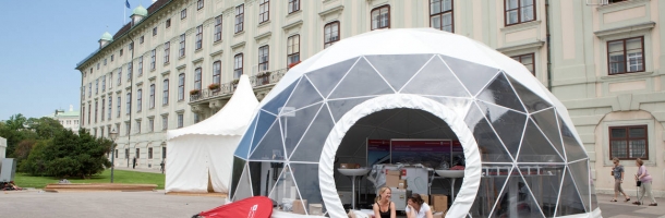 Namiot sferyczny Freedomes na Green Expo Wiedeń, Austria